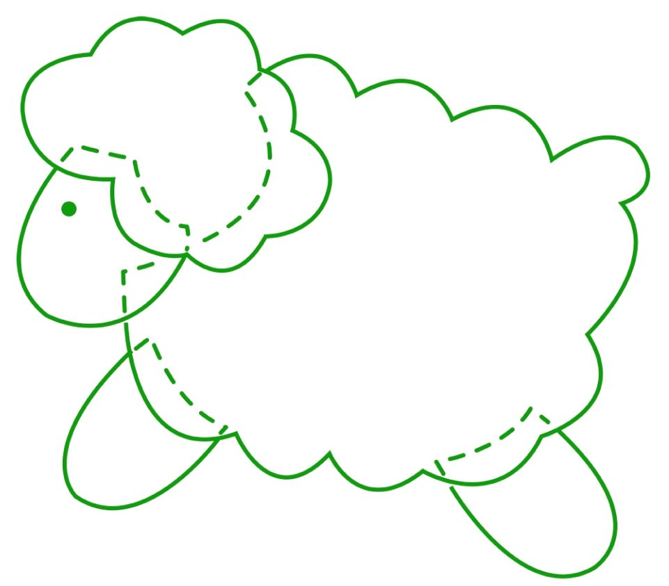 Овечка лекало фетра