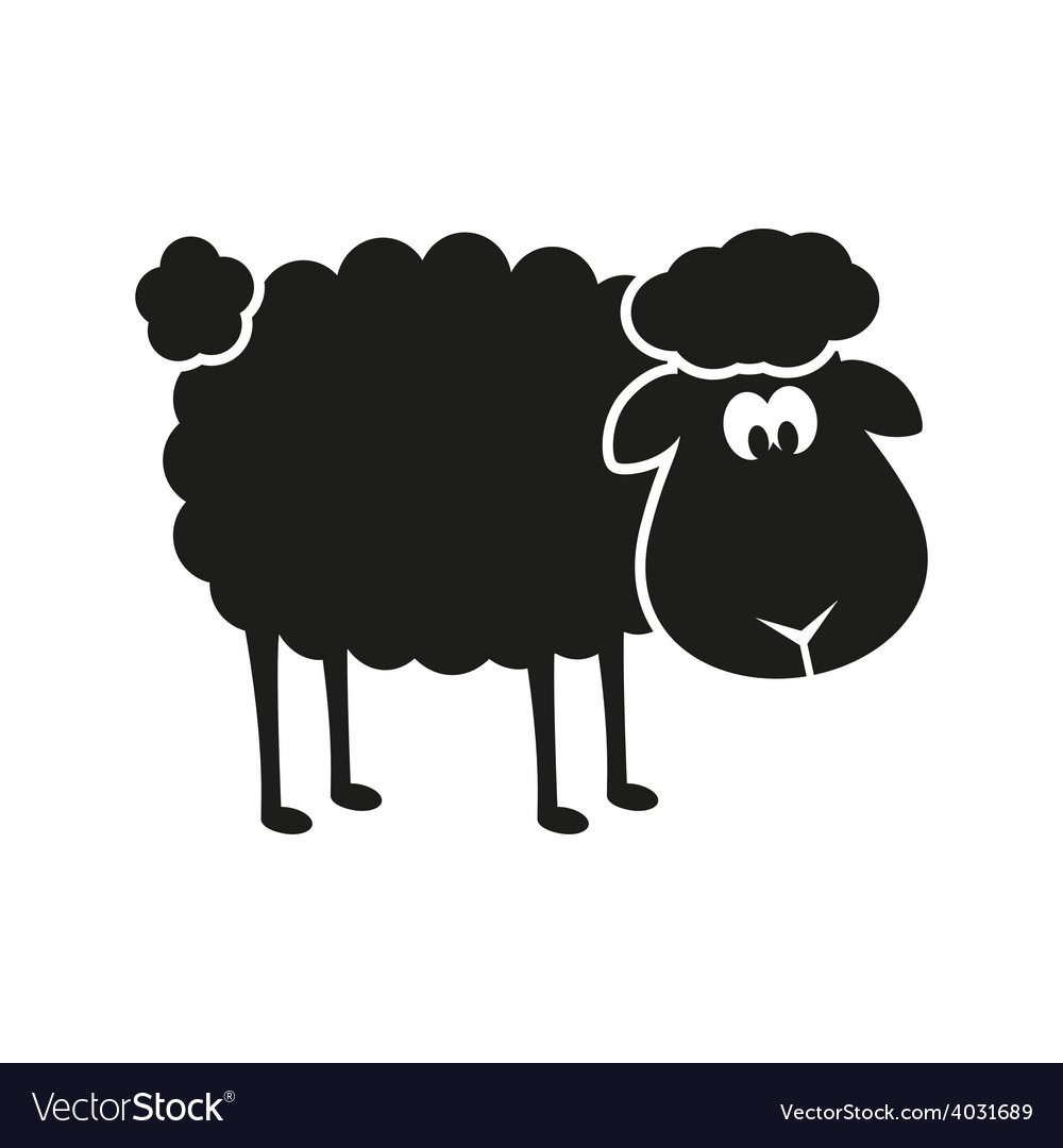 Силуэт овечки для детей