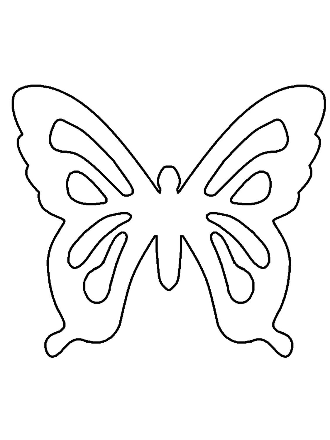 Бабочки из бумаги своими руками трафарет