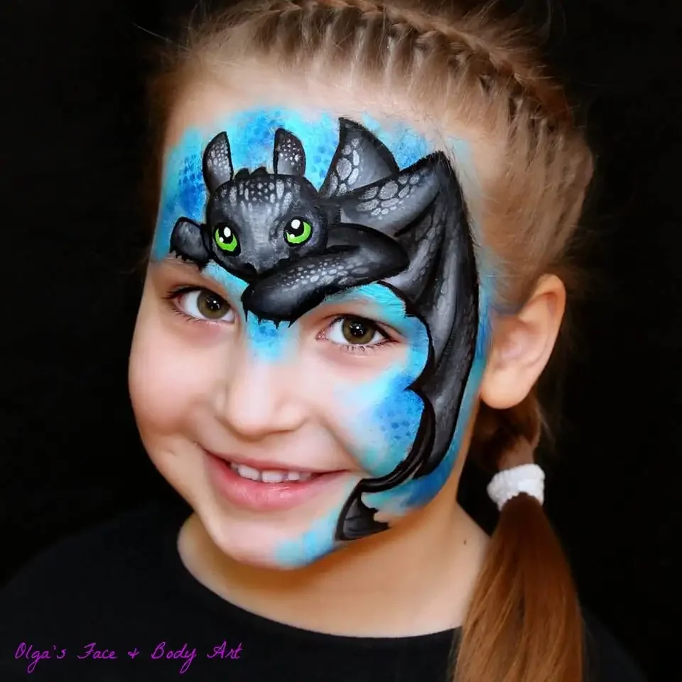 Аквагрим дракон