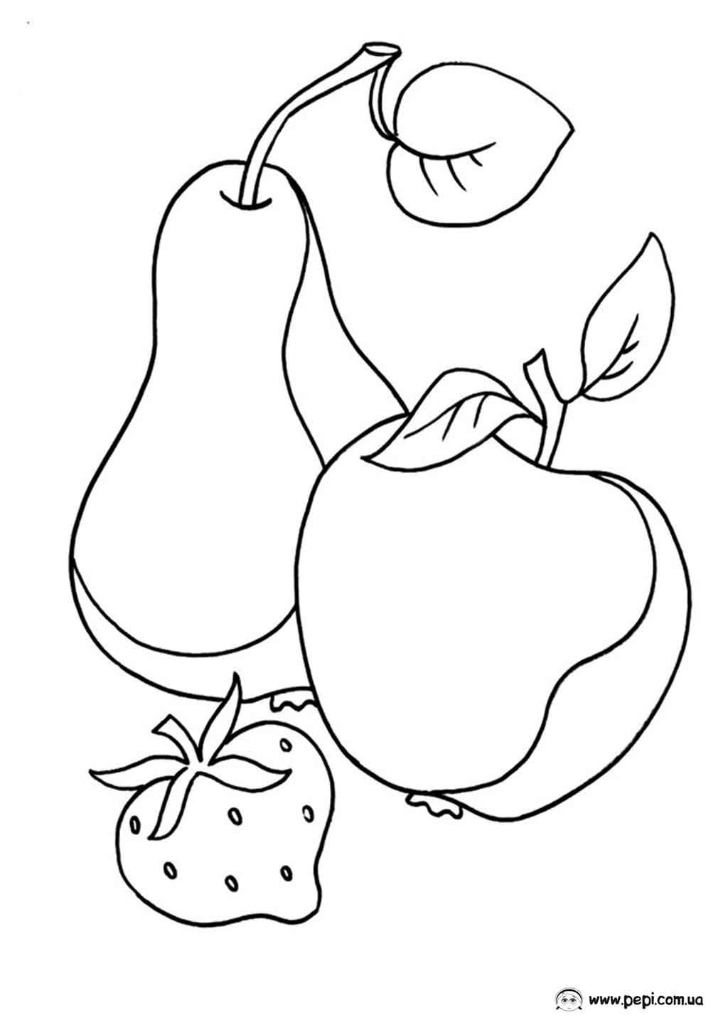 Pear for Coloring