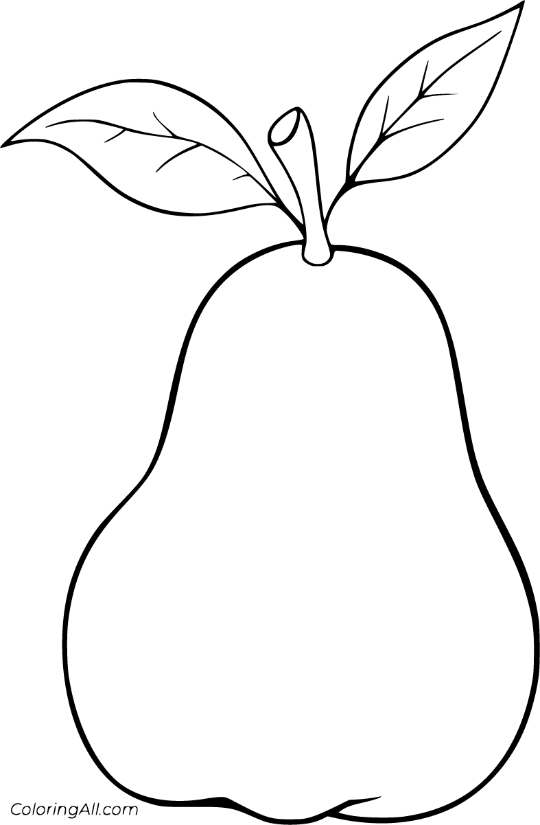 Фрукты раскраска для детей