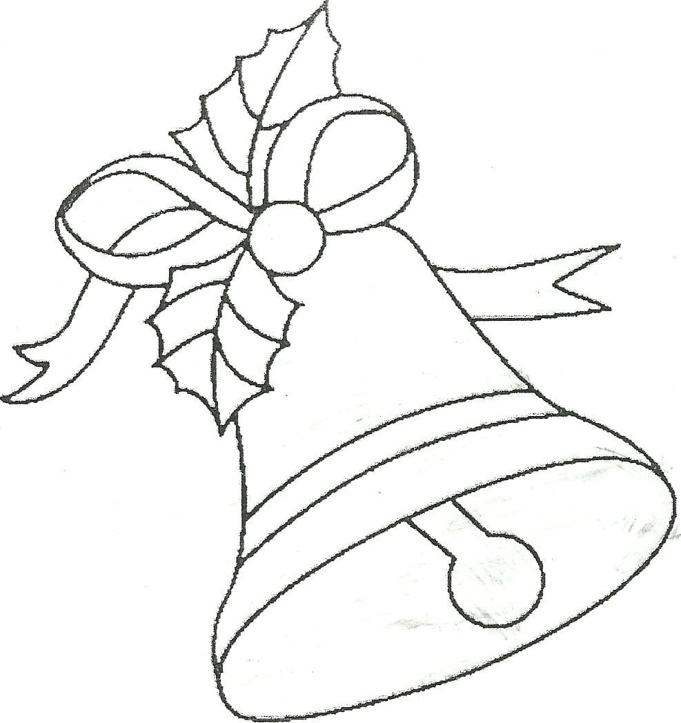 Колокольчик раскраска