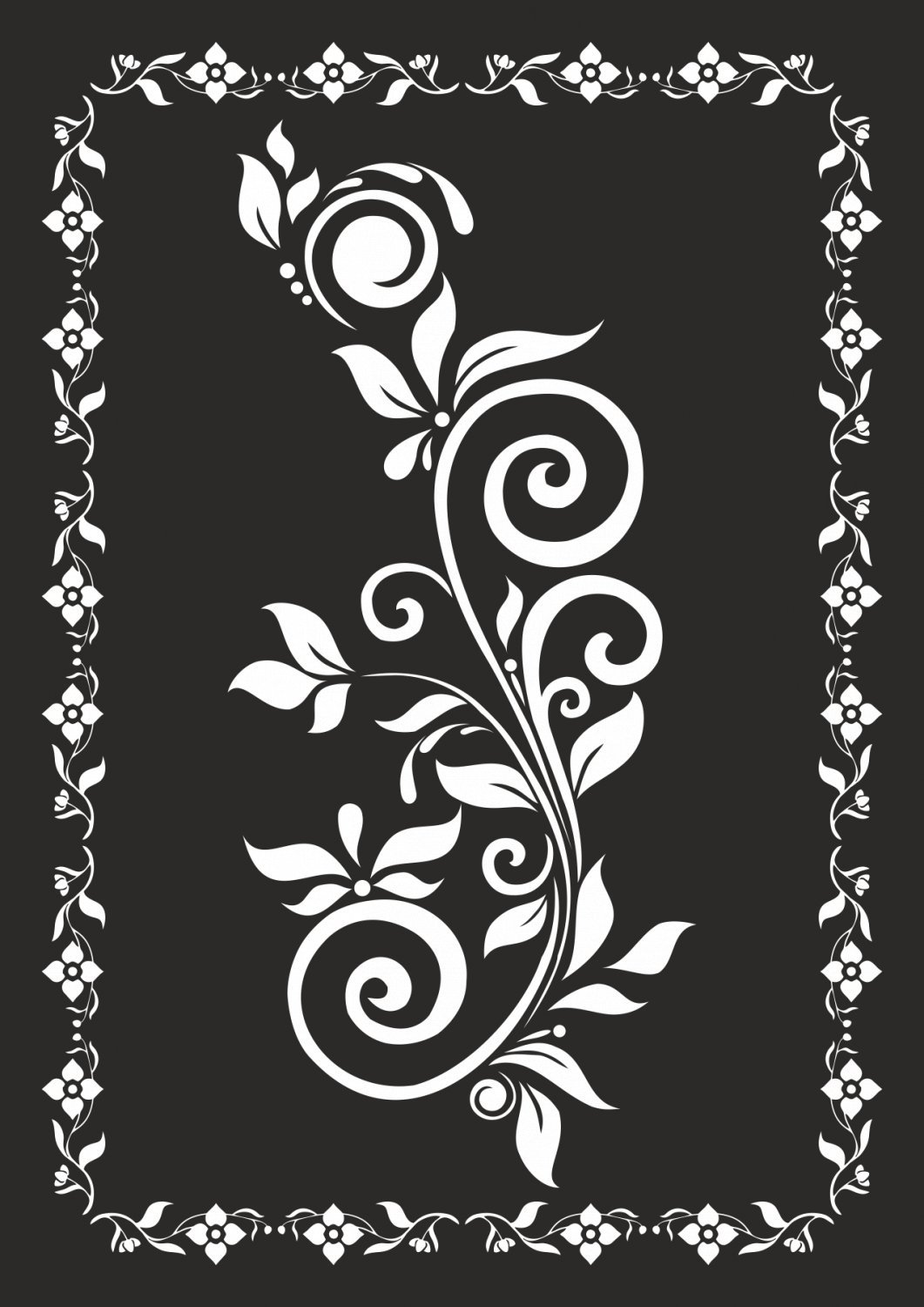 Узор цветочный для резки