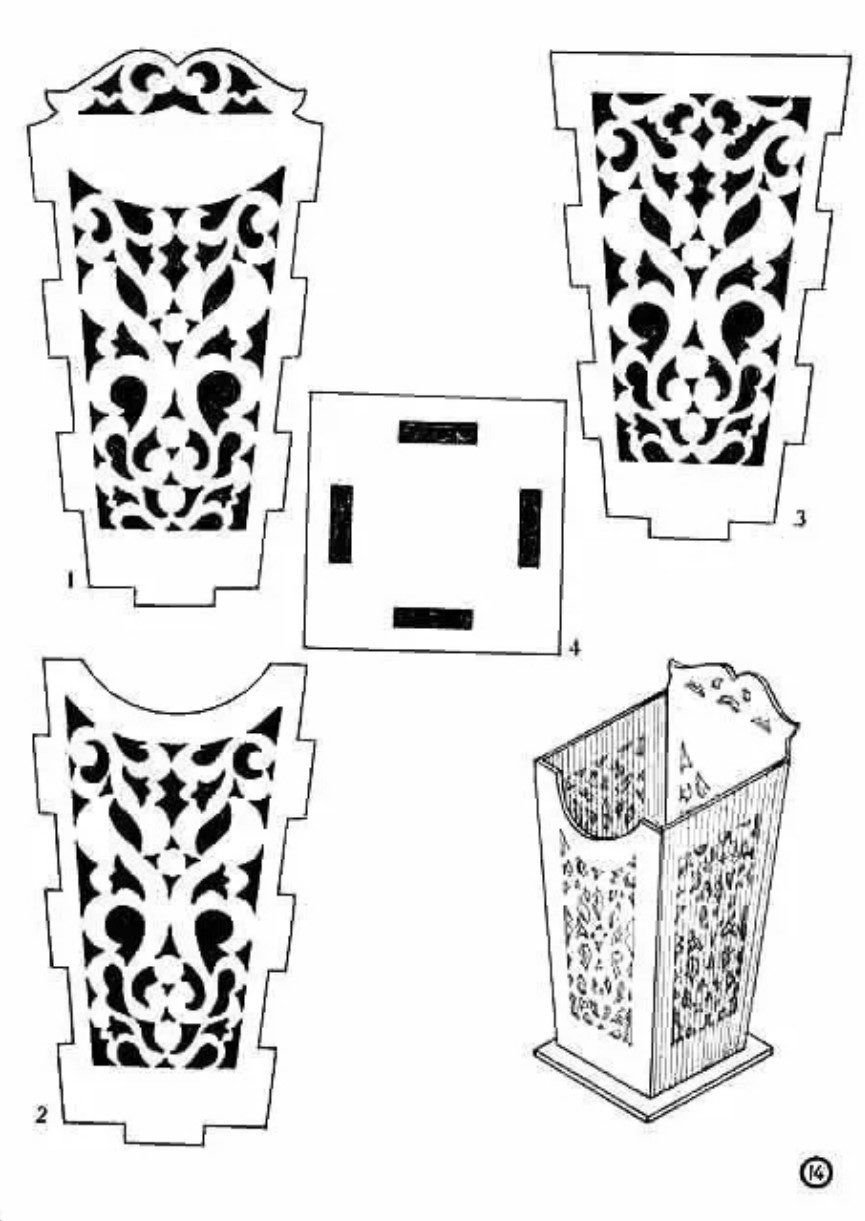 Чертеж карандинийа из фанеры