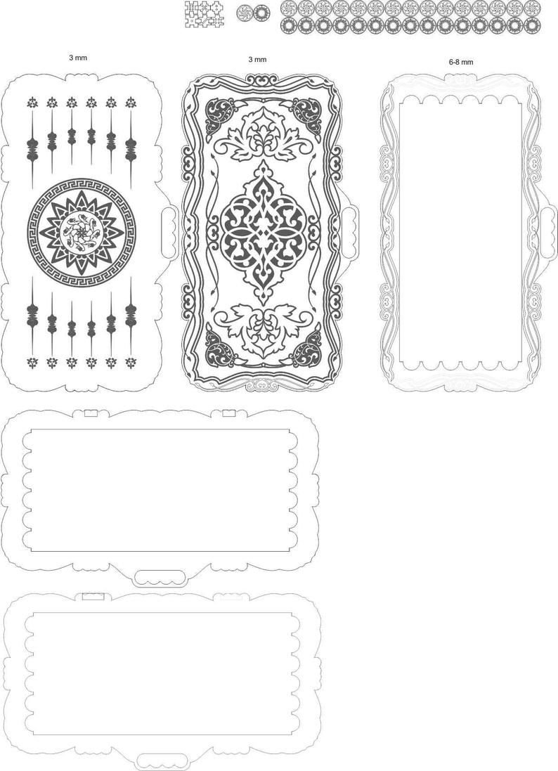 Чертеж нард для лазерного станка