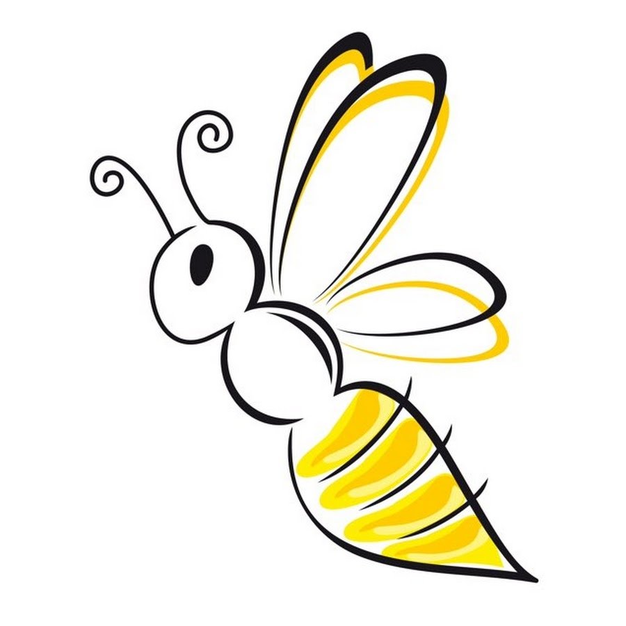 Трафарет пчелы для торта