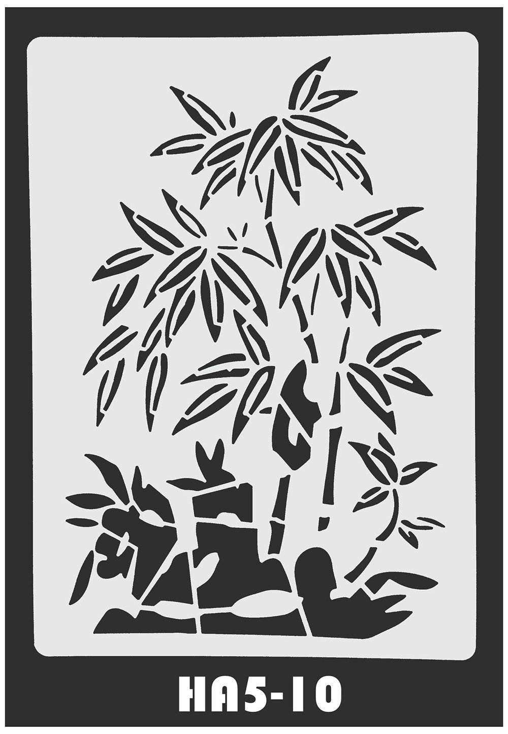 Трафарет бамбук