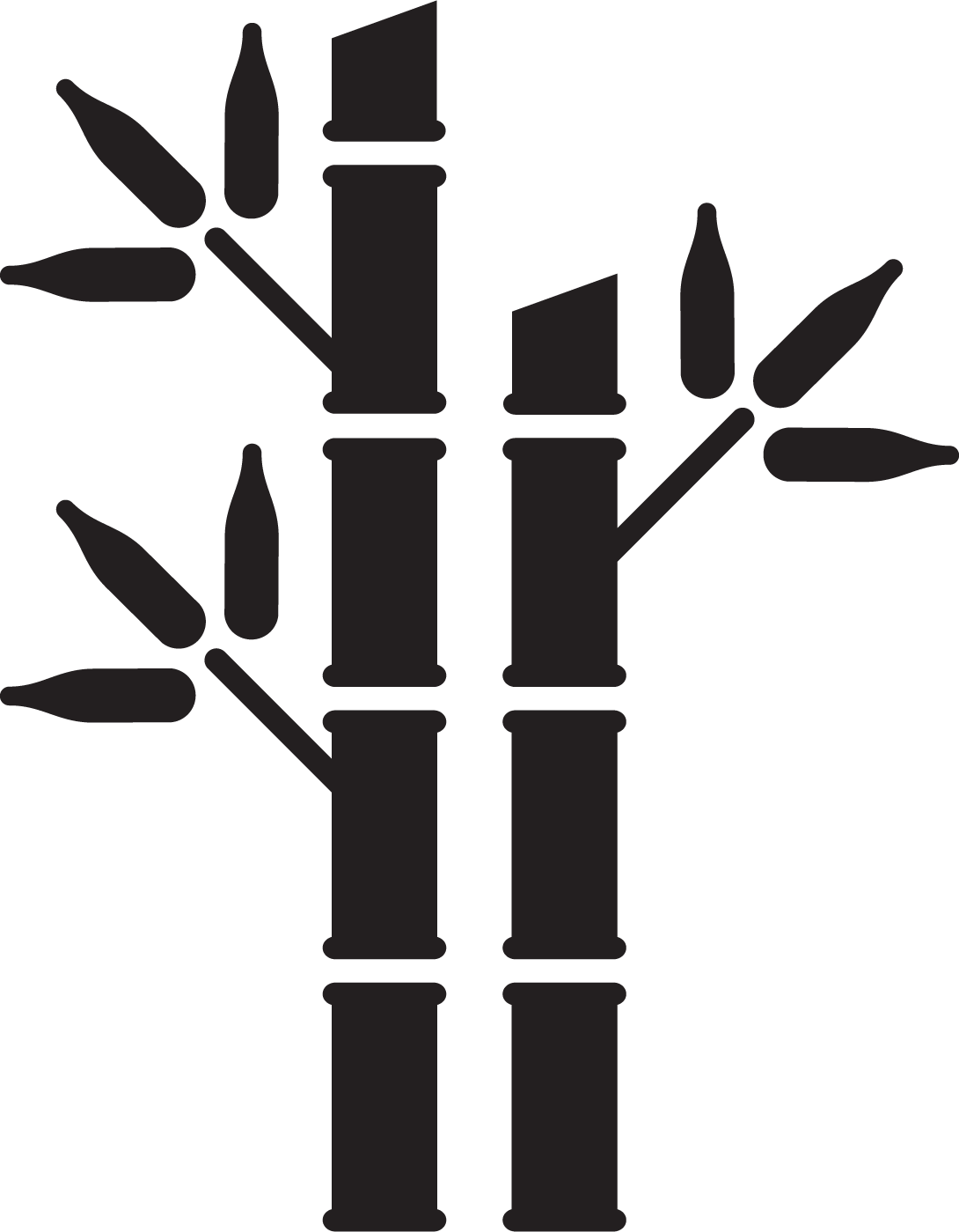 Стебель бамбука вектор