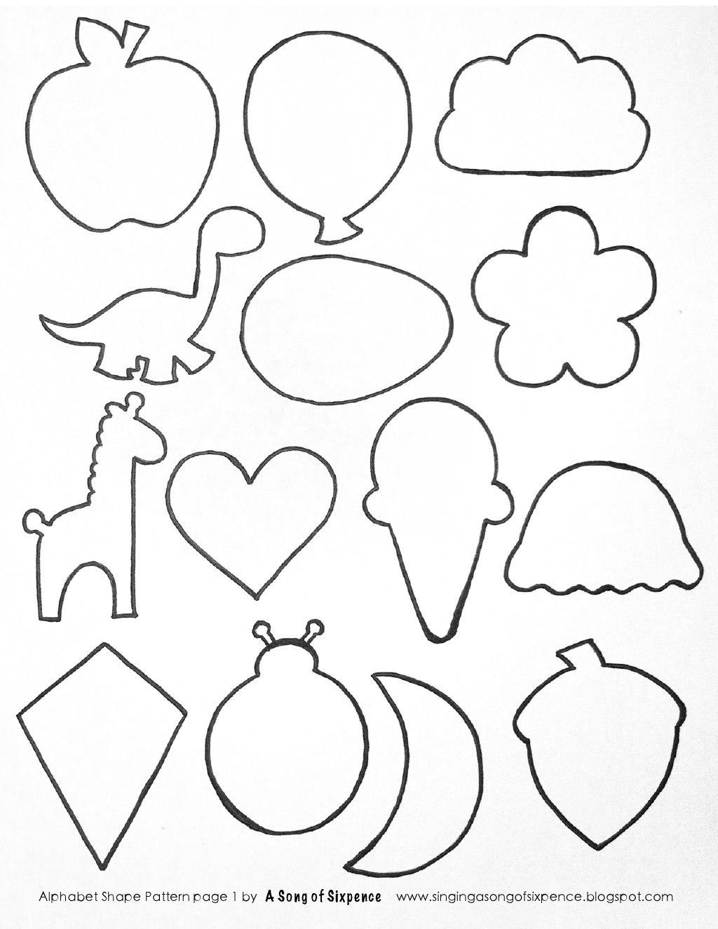 Трафареты для вырезания для детей