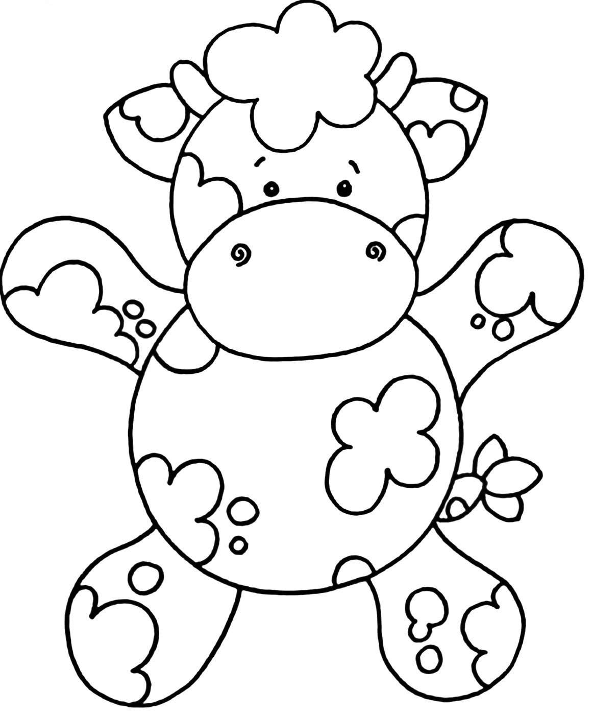 Контуры для аппликаций для детей