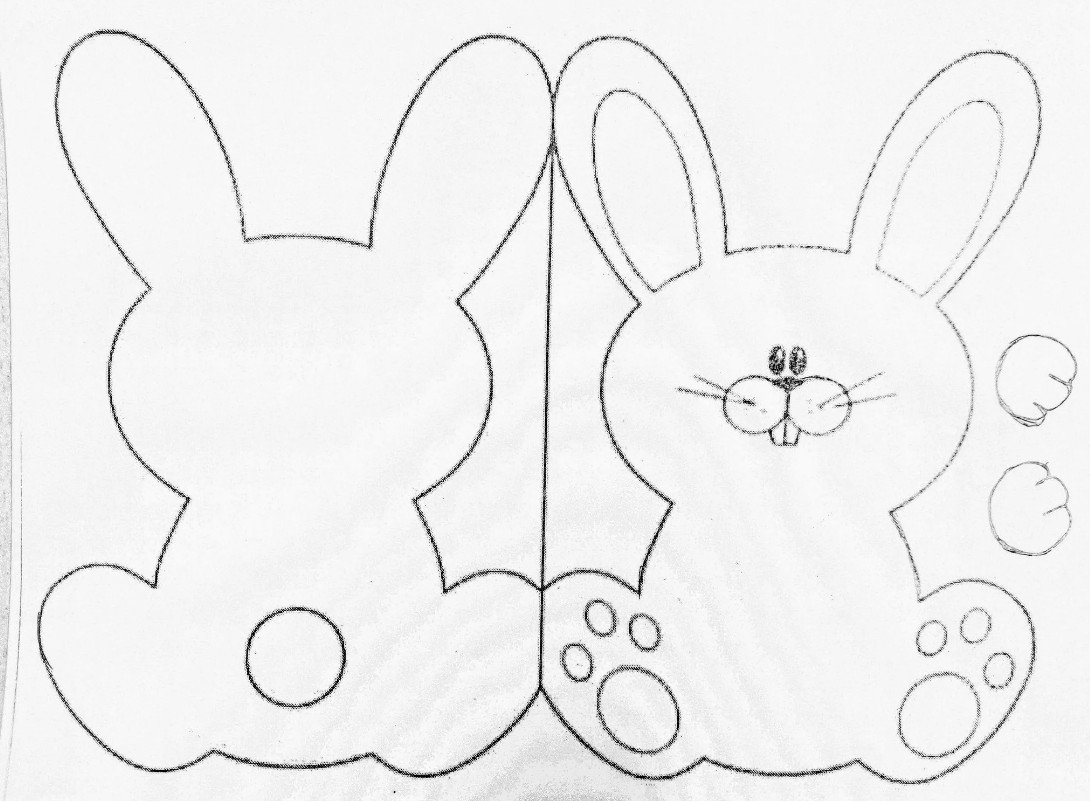 Пасхальные поделки трафарет