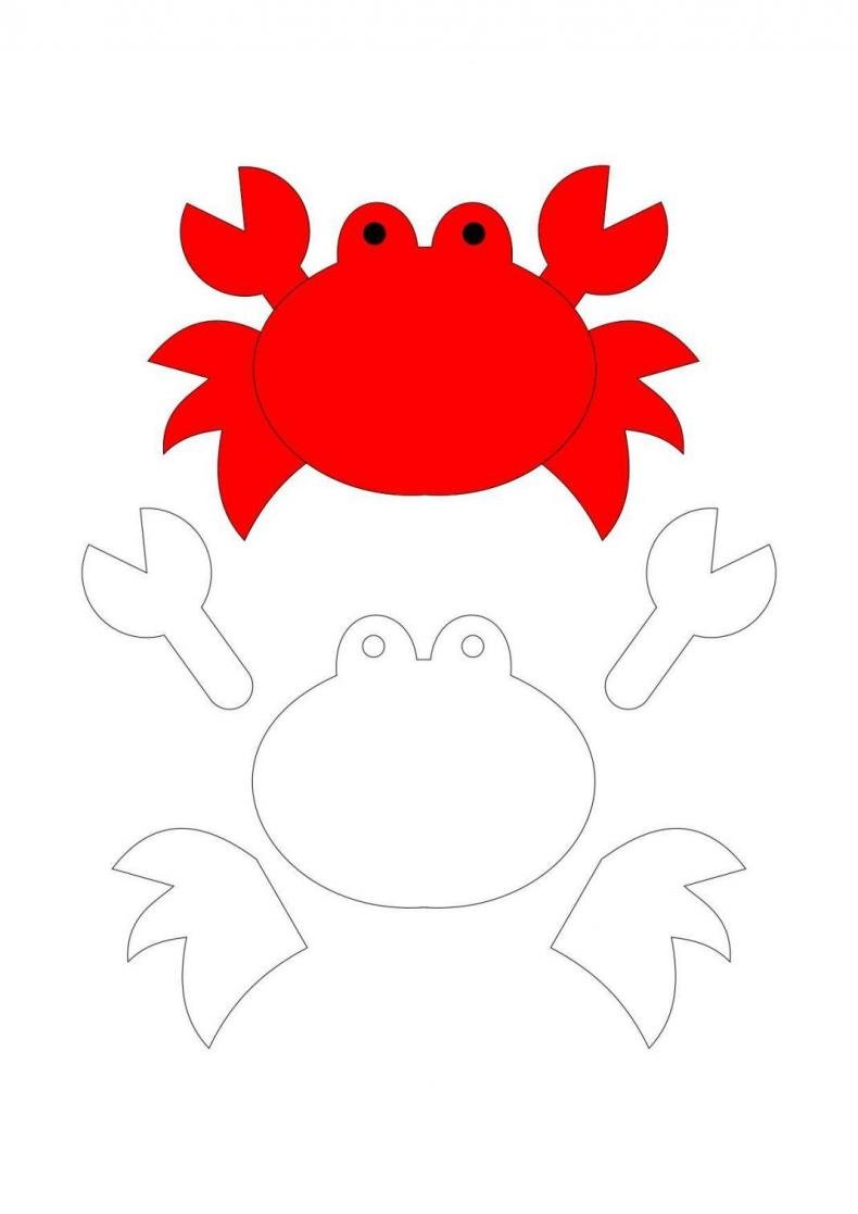 Краб из фетра