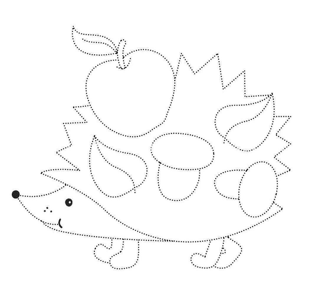 Обводки по трафарету для детей