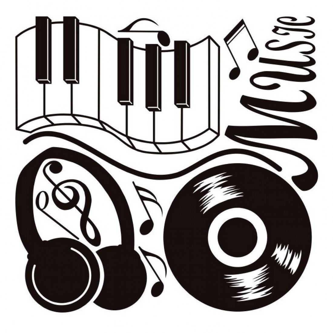 Музыкальные наклейки