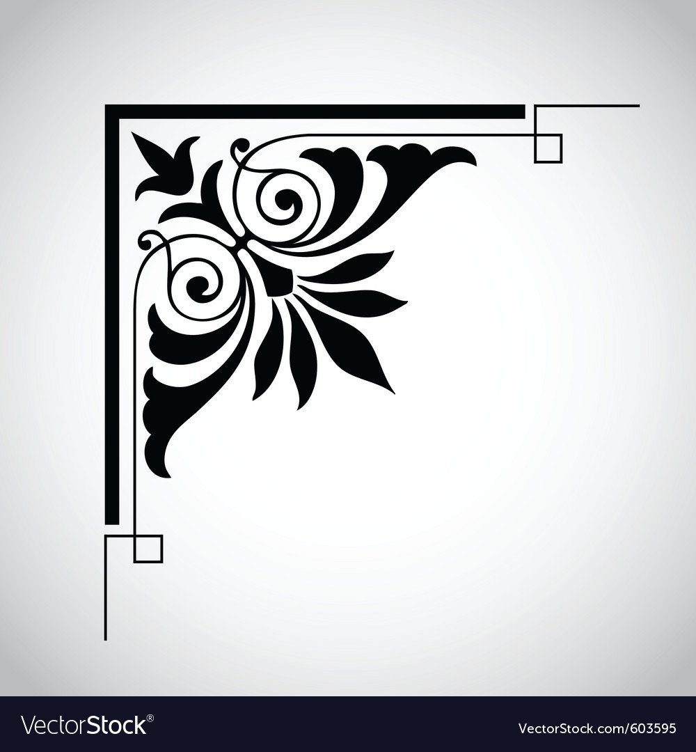 Угловые трафареты для дверей