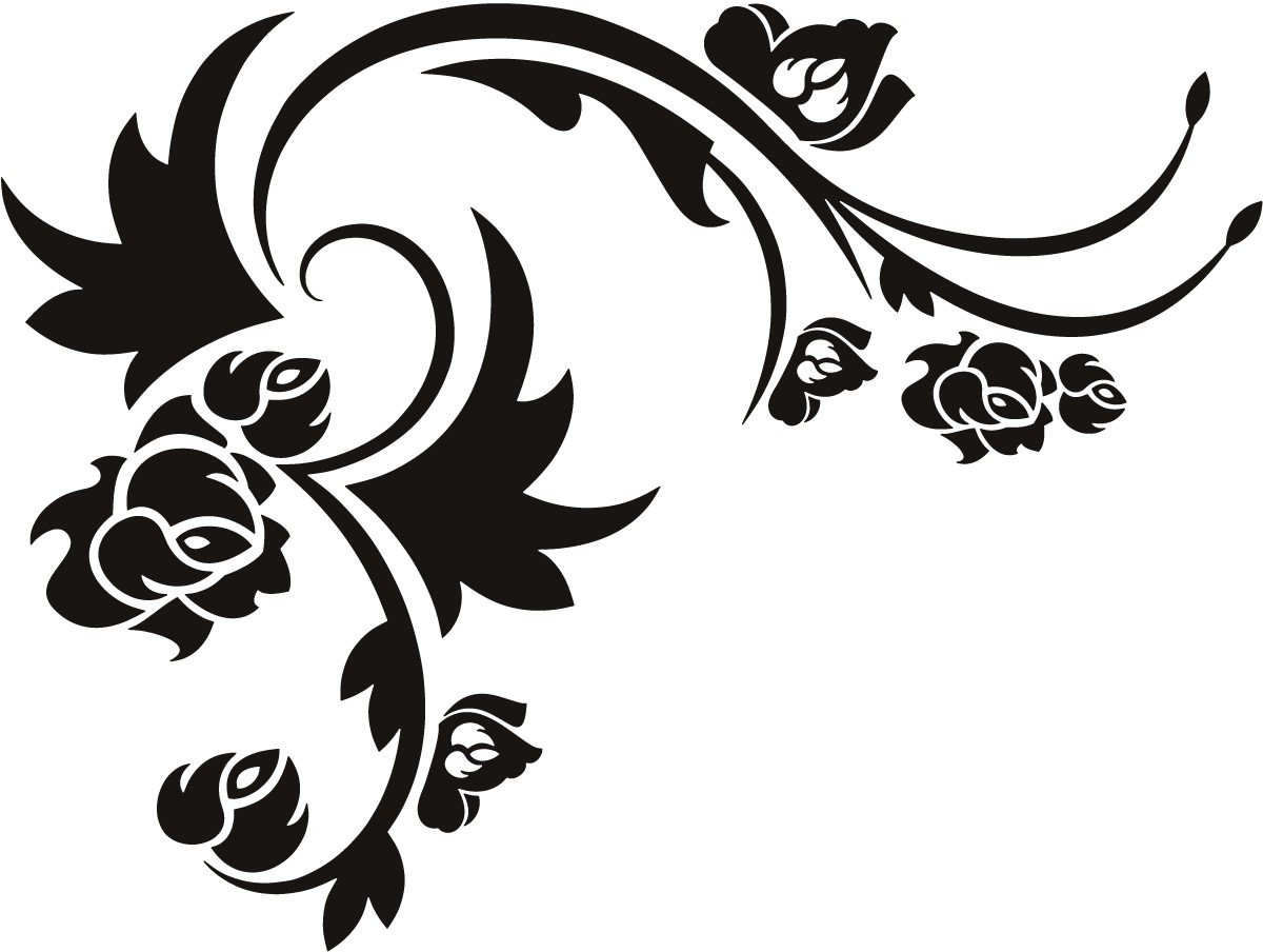 Угловые трафареты для декора стен