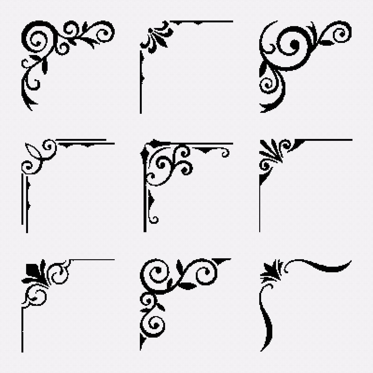 Вензель угловой простой