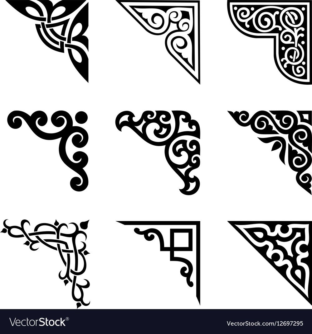 Угловые элементы орнамента