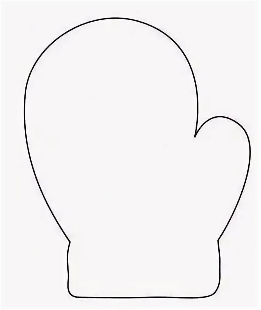 Раскраска. Рукавичка