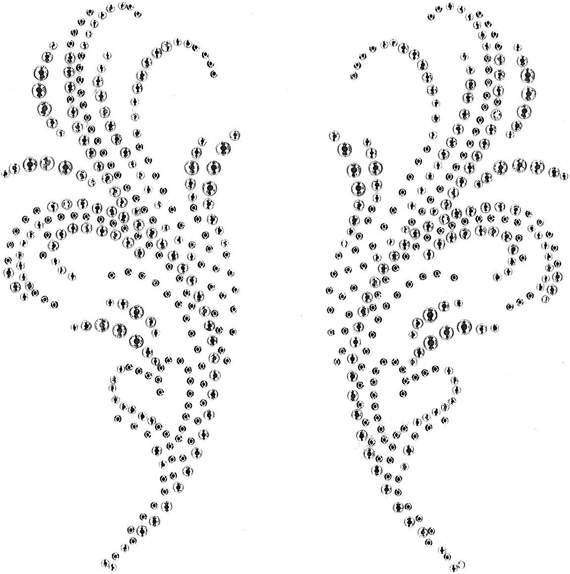 Точечный трафарет для страз