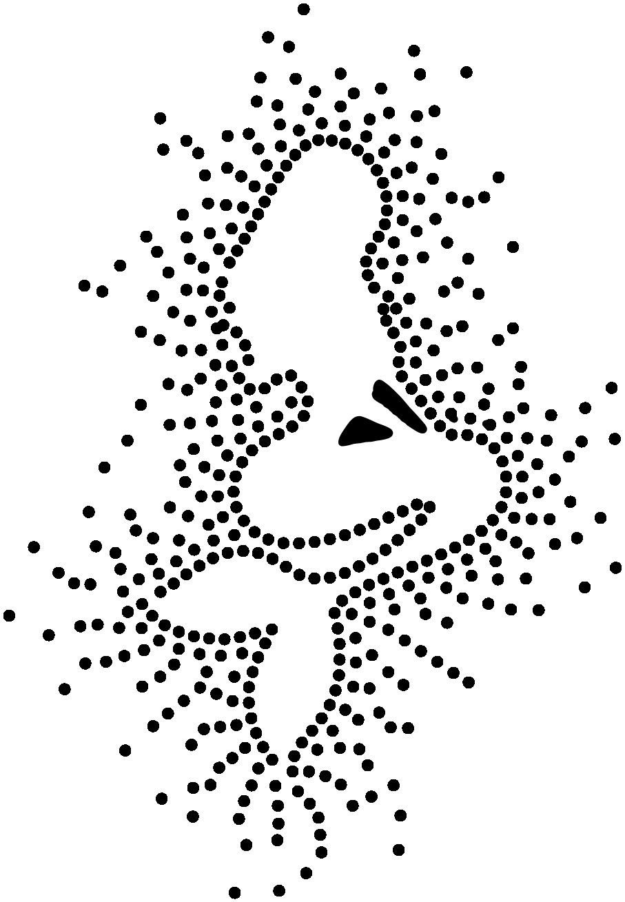 Точечный узор трафарет