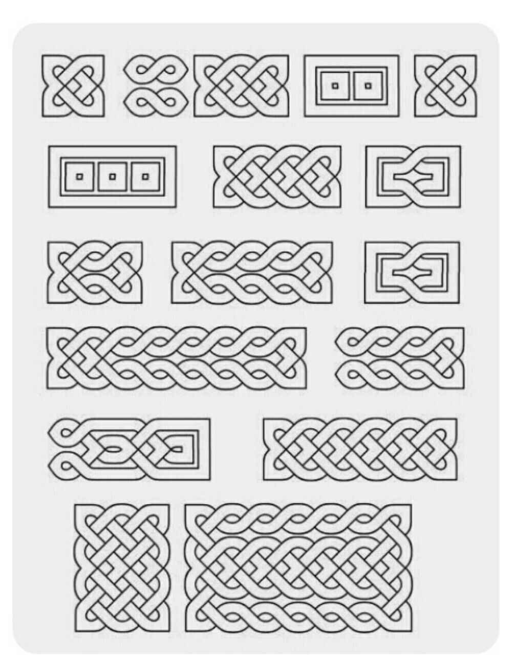 Славянский орнамент трафарет