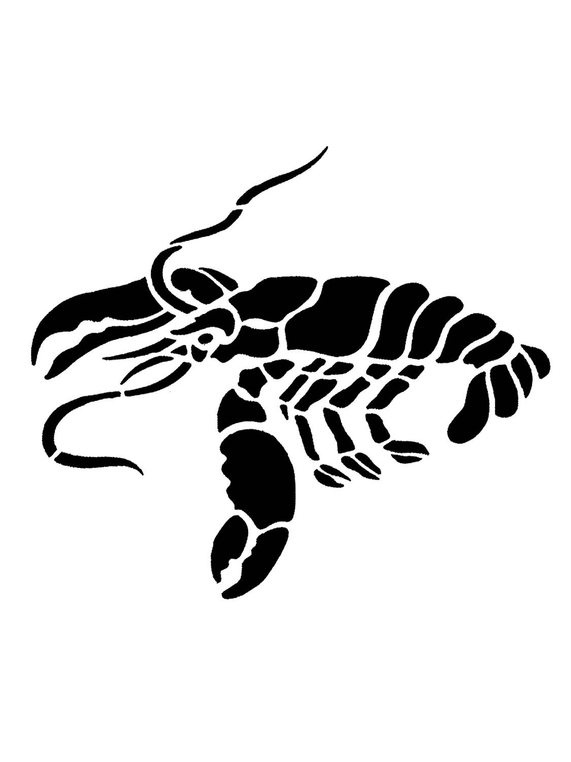 Черно белые трафареты животных