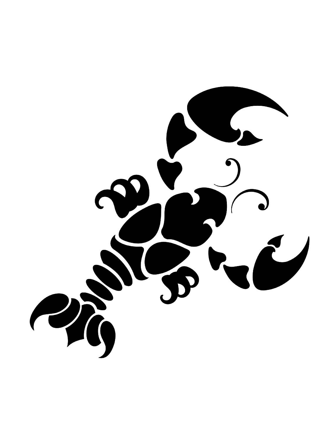 Лобстер шаблон