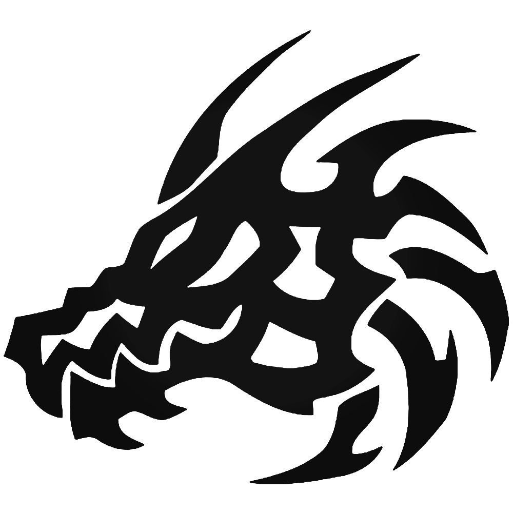 Дракон трафарет для рисования