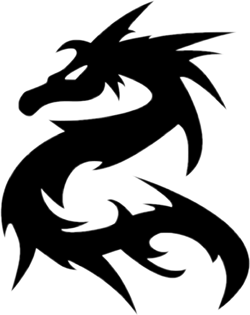 Тату трайбл дракон