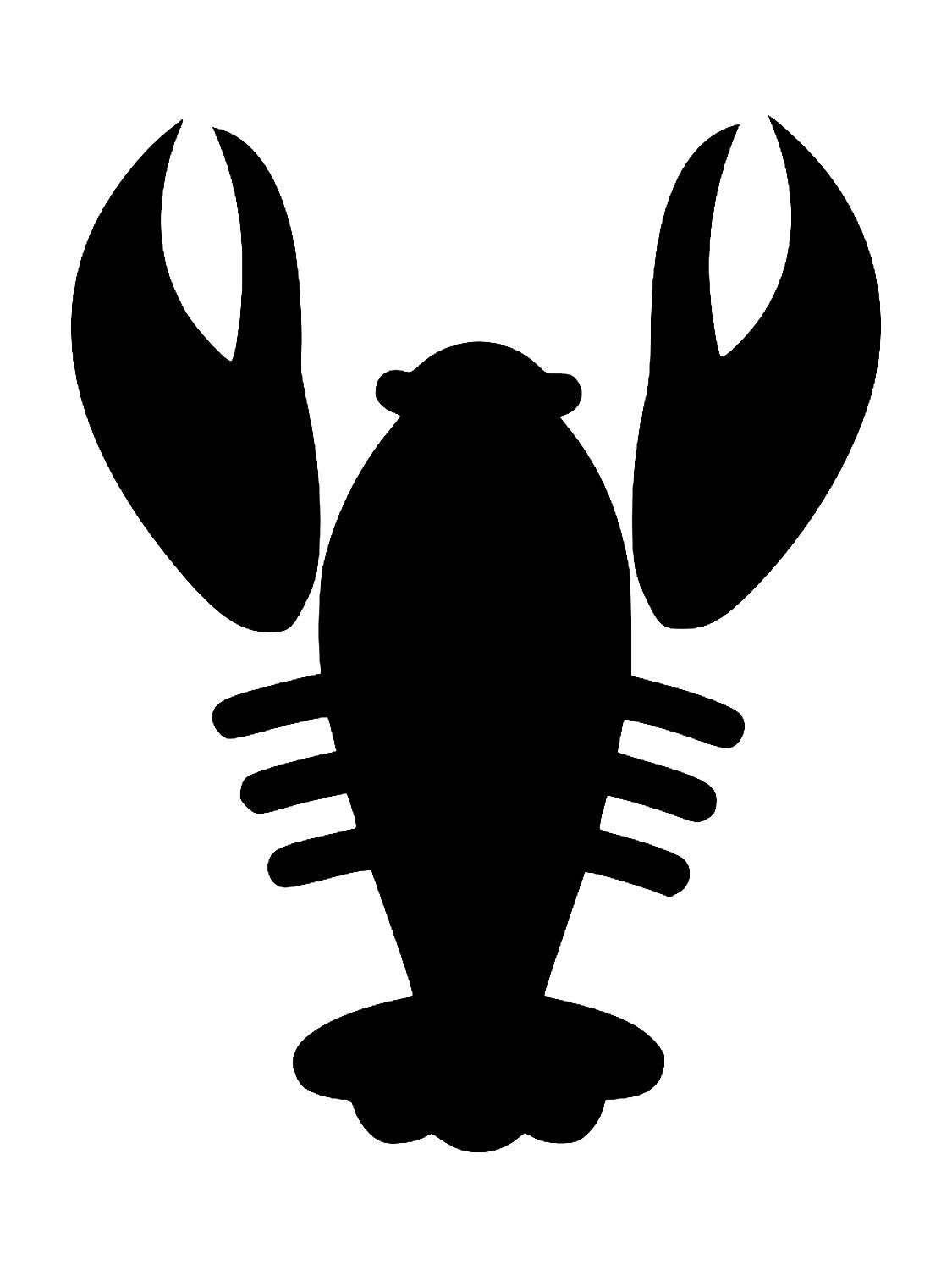 Лангуст силуэт