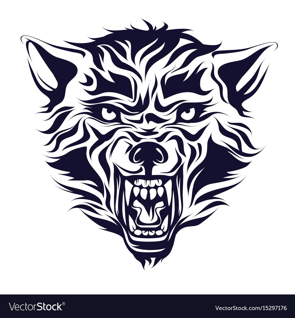 Трафарет оскал