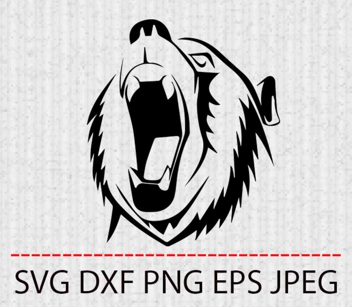 Векторная Графика рычащий волк