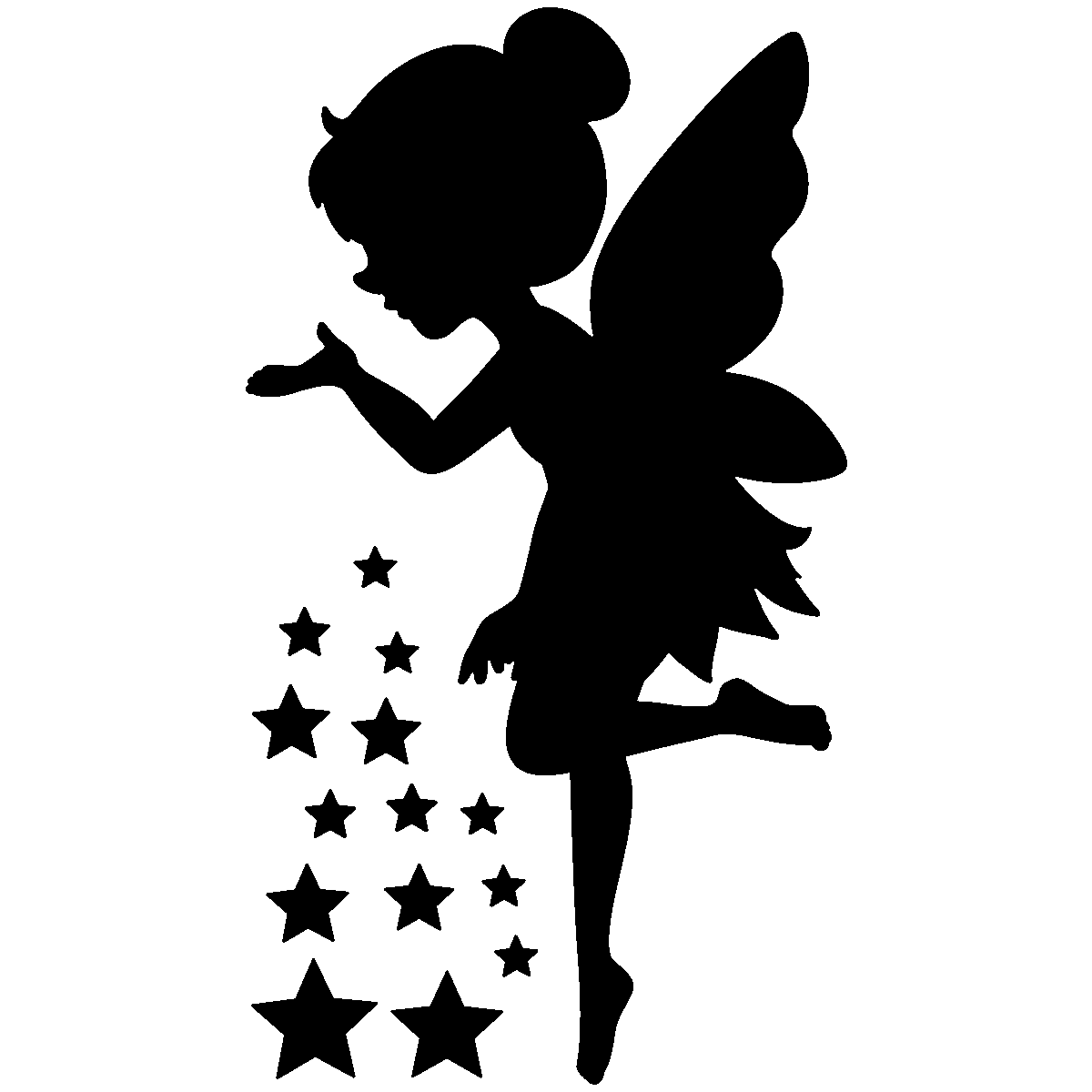 Фея Тинкербелл силуэт