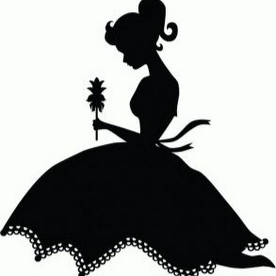 Силуэт принцессы для вырезания