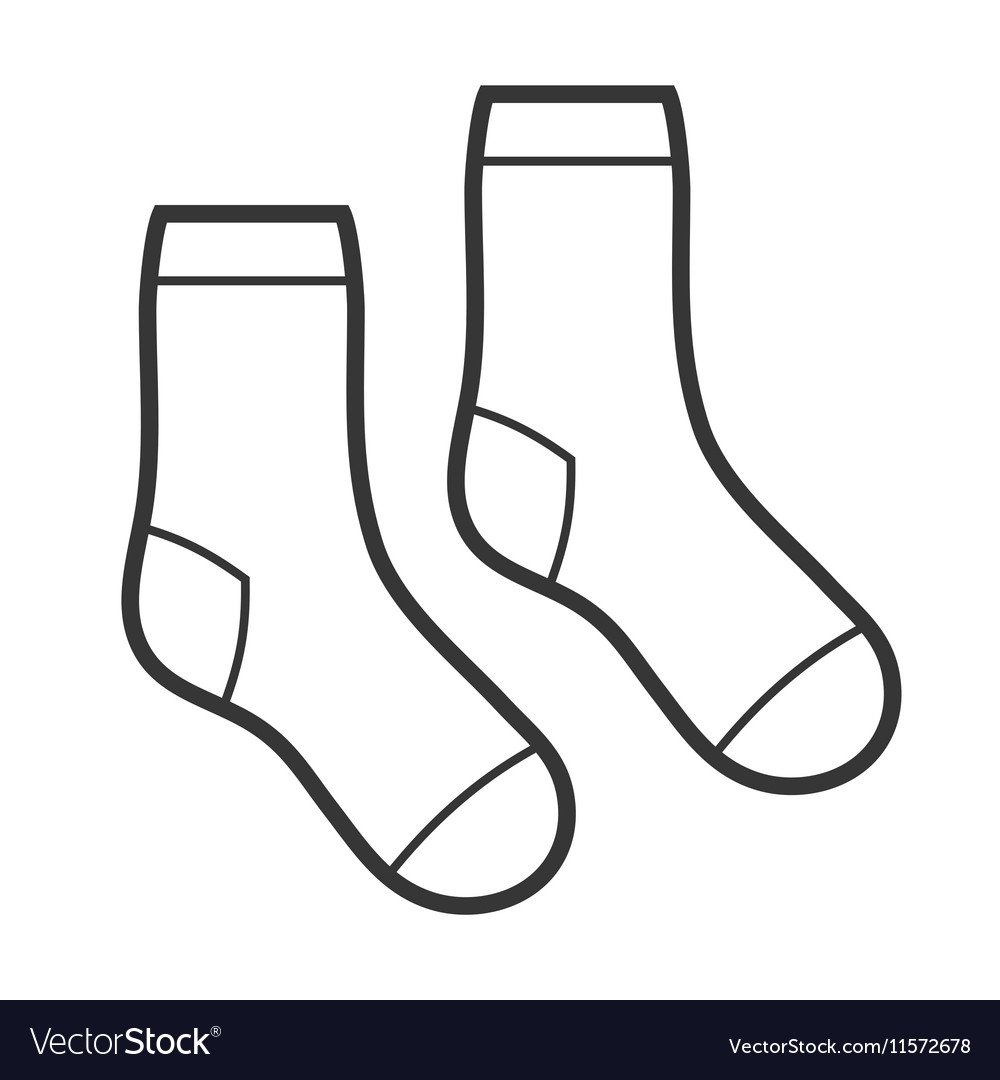 Носок для подарков трафарет