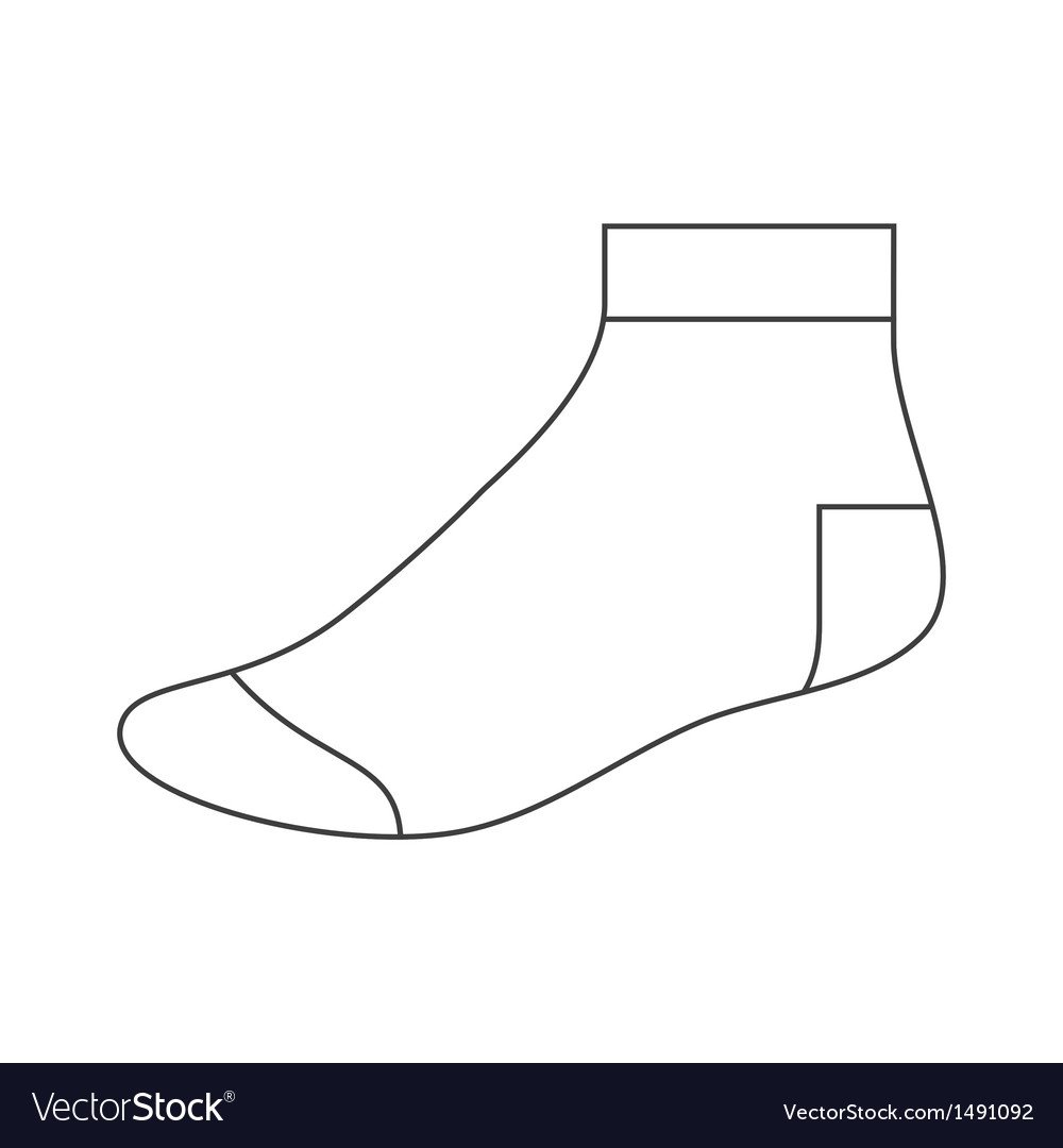 Носки с узором раскраска для детей