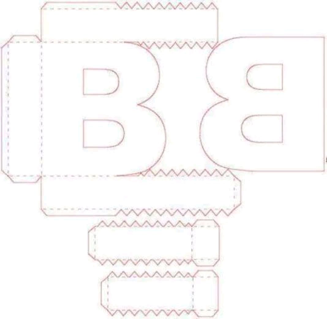 Цифра 13 трафарет