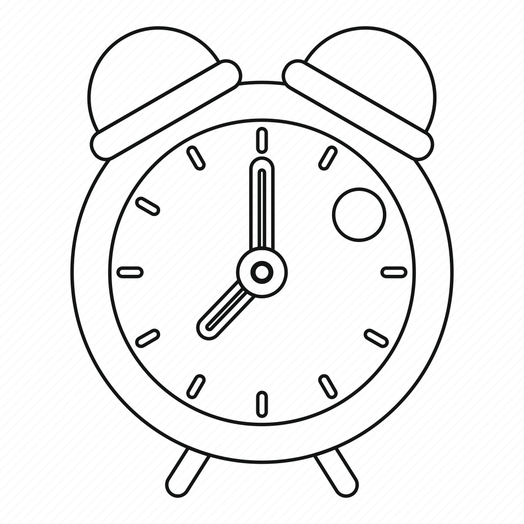 Картинка будильник для ежедневника