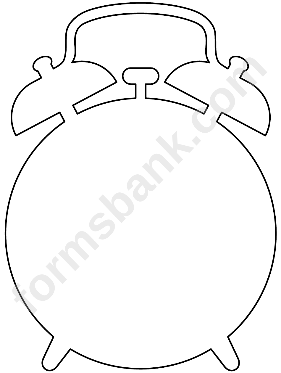 Будильник черно белый