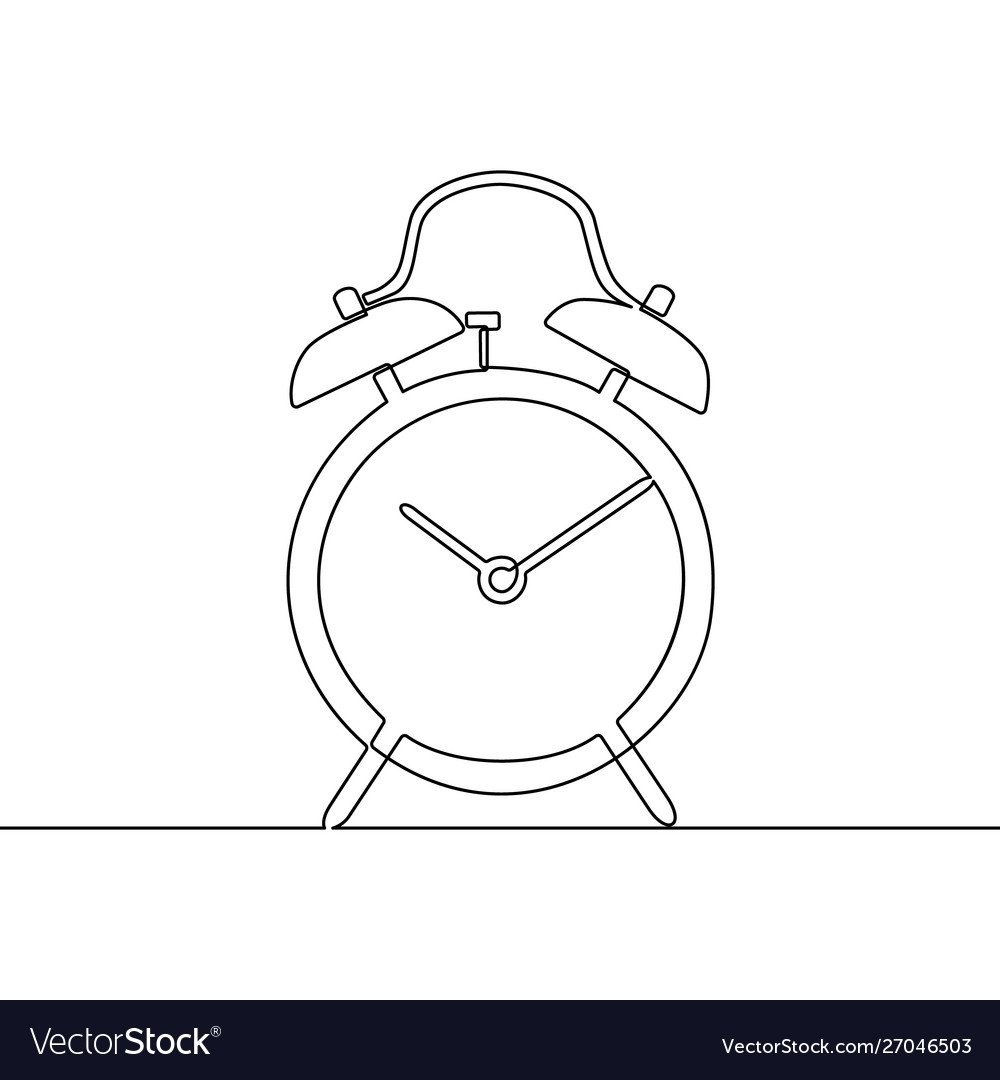 Будильник рисунок карандашом