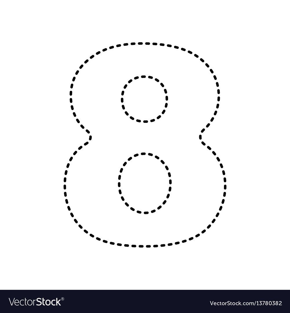 Ажурная цифра 8