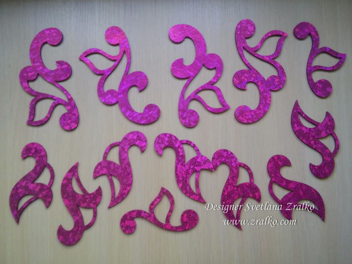 Шаблоны для аппликаций на восточные костюмы