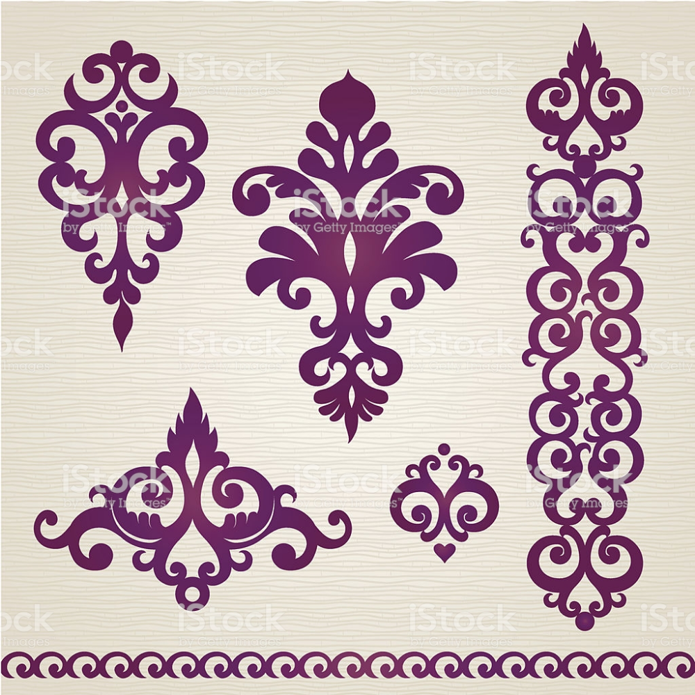 Узоры восточные на одежду трафарет