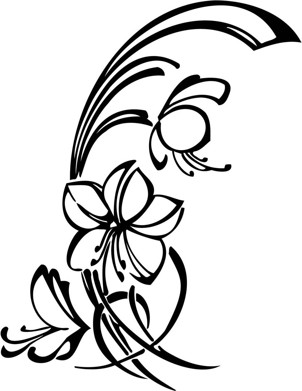 Трафареты цветов для бокалов