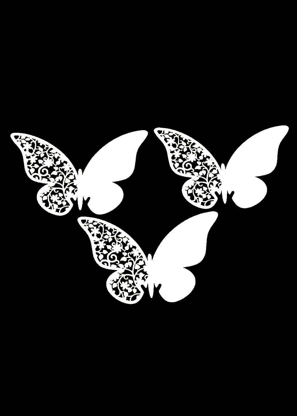 Силуэт бабочки