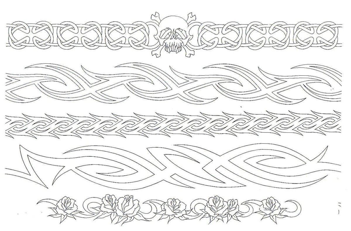 Трафарет полоски