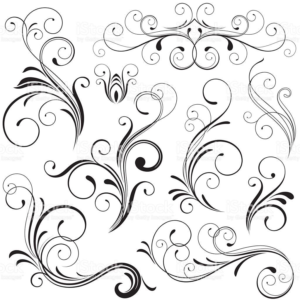 Орнамент из завитков