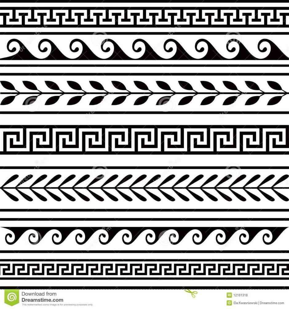 Греческий орнамент в полосе